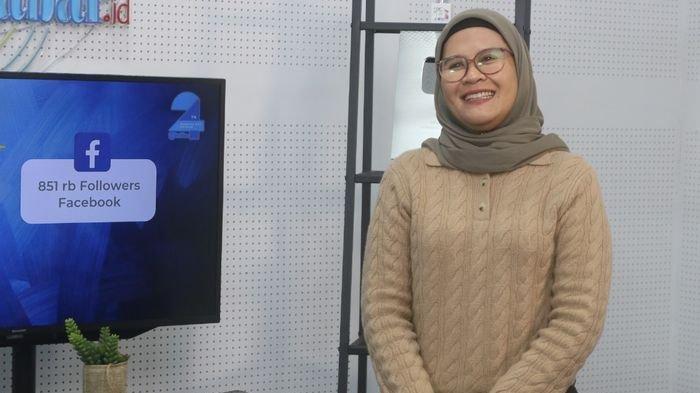 Nina Agustina saat berada di Studio Tribun Jabar, Selasa (5/11/2024).