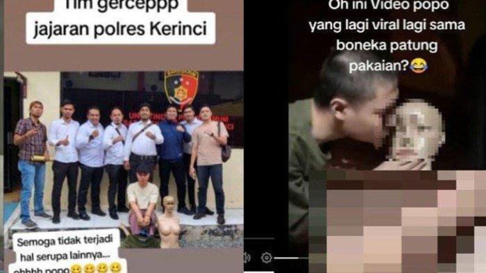 Berbuat Mesum dengan Manekin, TikTokers di Kerinci Ini Berakhir di Tangan Polisi, Minta Maaf