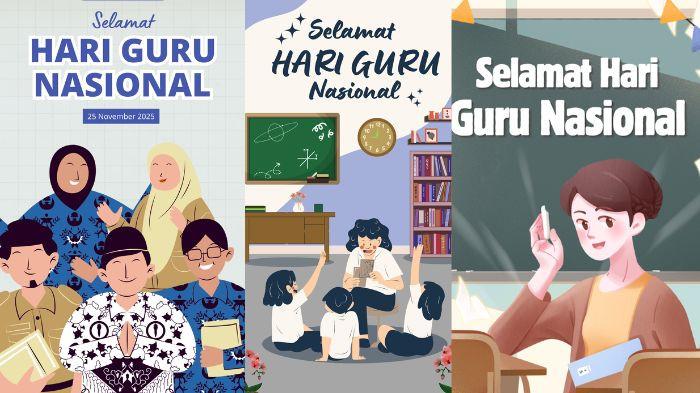HARI GURU NASIONAL - Berikut kumpulan link download poster Hari Guru Nasional 2025 yang cocok dibagikan di media sosial.
