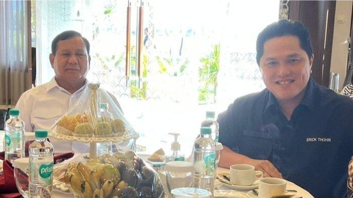 Prabowo Butuh Erick Thohir untuk Kerja Besar dan Detail Indonesia Maju