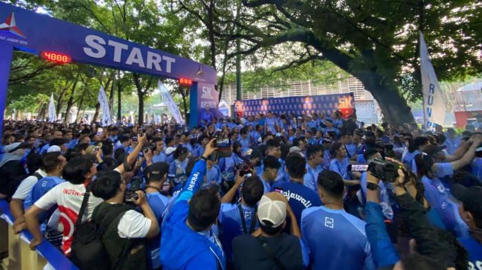Meriah! AHY Fun Run 2025 di Kota Bandung Diikuti Ribuan Pelari dari Berbagai Daerah