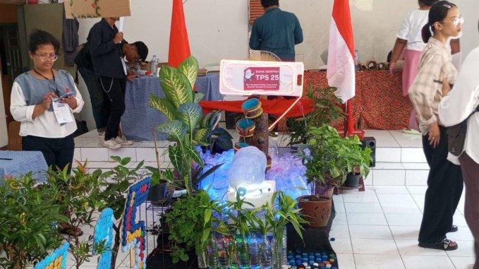Kreativitas Warga Liogenteng Bandung, Ubah Sampah Jadi Dekorasi TPS Unik, Ada Kolam dan Tanaman