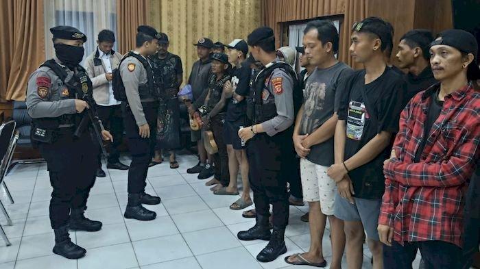 Polres Majalengka Amankan 21 Preman Hasil Razia Pekat Jelang Ramadhan, Langsung Dites Urine