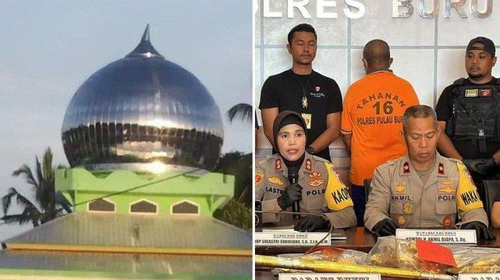 Kakek di Maluku Curi Hiasan Kubah Masjid Berlapis Emas Senilai Rp 3 Miliar, Ngaku Terlilit Utang
