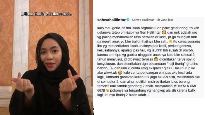 Pembelaan Sohwa Halilintar Soal Ucapan Geni Faruk Viral 'Thariq Haji Usia 2 Bulan', Beber Sosok Ibu