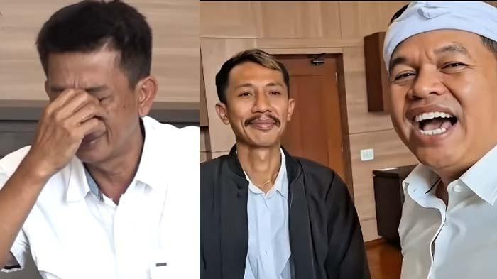 ORANGTUA VS GURU: Tangkapan layar momen pertemuan Dedi Mulyadi dengan Deni Rukmana (kanan) orangtua murid yang tak terima anaknya ditampar oleh guru bernama Rana Saputra (kiri). Inilah sosok orang tua siswa yang viral di Subang karena ngamuk tak terima anaknya ditampar guru karena lompat pagar. 