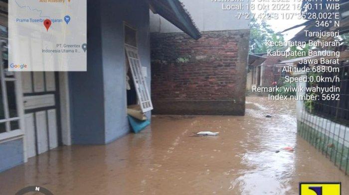 Kampung Cipaku Banjaran Terendam Banjir Luapan Sungai Citalugtug, Titik Terdalam Air Capai 1,5 Meter