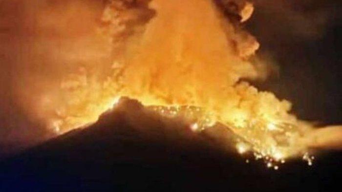 Kekuatan Erupsi Gunung Ruang di Sulawesi Utara Meningkat, Bisa Timbulkan Tsunami, Warga Diungsikan