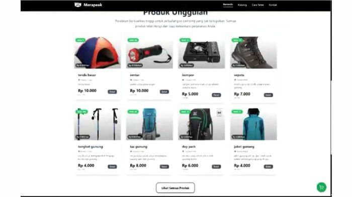 UNIVERSITAS WIDYATAMA  - Tampilan umum dari platform website.