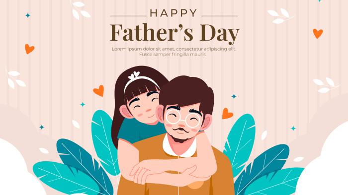 HARI AYAH NASIONAL: Gambar ucapan selamat Hari Ayah dari anak perempuan dari situs freepik.com disadur (11/11/2025). - Berikut ini kumpulan ucapan selamat Hari Ayah dari anak perempuan penuh makna dan menyentuh.