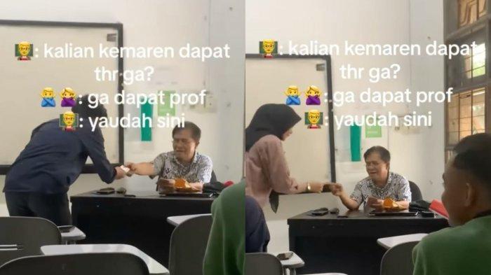 Viral, Aksi Dosen Dermawan Bagi-bagi THR ke Mahasiswa Satu Kelas saat Mengajar, Terungkap Sosoknya