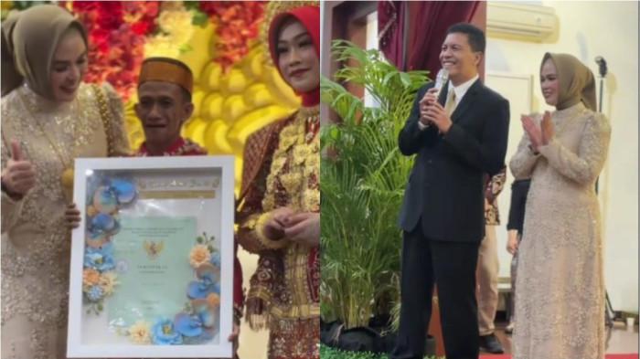 Viral, Pernikahan Influencer di Makassar Dapat Hadiah Rumah dari Wakapolda Sulteng hingga Terharu