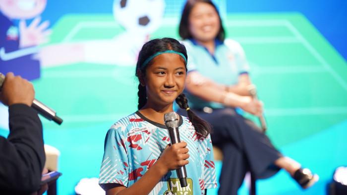 Zilda Afna Syaqila peserta MilkLife Soccer Challenge Seri 2 2025-2026