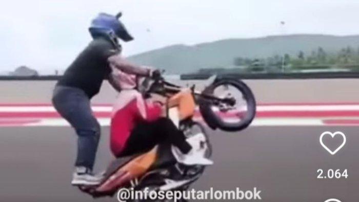 Beredar Video Viral Pemotor Lakukan Aksi Freestyle di Sirkuit Mandalika Lombok, Ini Kata Pengelola