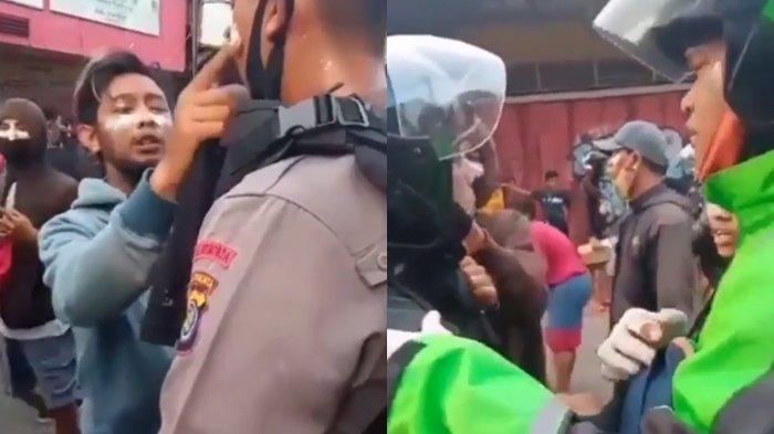 Viral, Aksi Saling Bantu Oleskan Pasta Gigi ke Wajah Saat Demo, Disebut Antara Mahasiswa dan Polisi