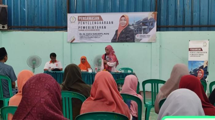 Lakukan Fungsi Pengawasan, Cucu Sugiarti Soroti Soal Pengangguran & Terima Keluhan Soal Jalan Rusak