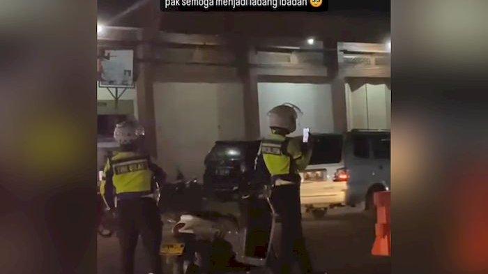 Menyayat Hati, Anggota Polisi di Garut Video Call Anak Saat Bertugas di Jalur Mudik, Belum Liburan