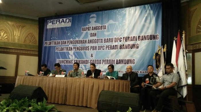 Peradi Bandung Bersatu Siap Lindungi Anggotanya dari Intimidasi