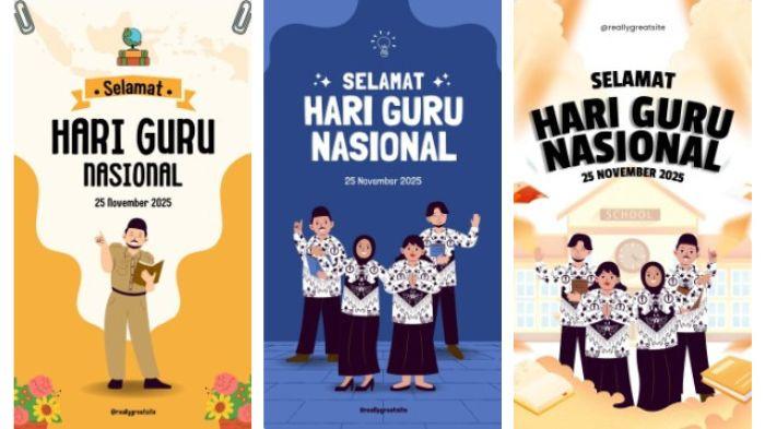 HARI GURU - Kumpulan poster Hari Guru Nasional 2025 dengan gambar menarik yang bisa diunduh (download) dan dibagikan ke media sosial. Hari Guru Nasional diperingati setiap 25 November.