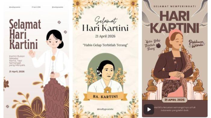 POSTER HARI KARTINI - Kumpulan poster Hari Kartini 2026 untuk ucpaan di media sosial. Hari Kartini diperingati setiap tanggal 21 April setiap tahunnya.