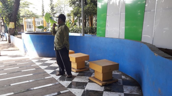 Duh, Baru Selesai Dua Bulan Lalu, Taman Batas Kota di Cimahi Sudah Terlihat Kumuh