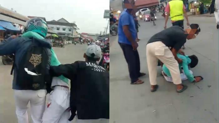 Viral Video Tawuran di Cirebon, Diduga di Pasar Jamblang, Pelajar Tergeletak di Tengah Jalan