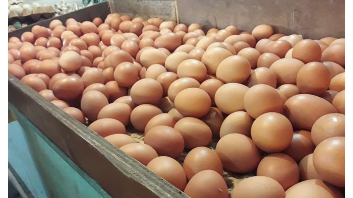 Harga Telur Ayam di Pasar Kiaracondong Bandung Berangsur Turun
