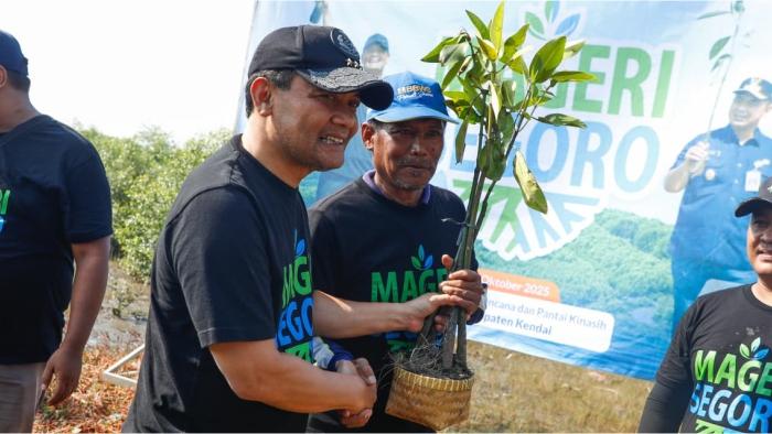 Ahmad Luthfi Pimpin Penanaman Jutaan Bibit Mangrove Secara Serentak, Catatkan Rekor Muri
