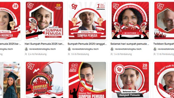 40 LINK Twibbon Hari Sumpah Pemuda 2026 Gratis dan Desain Menarik, Jadikan Ucapan di IG hingga FB