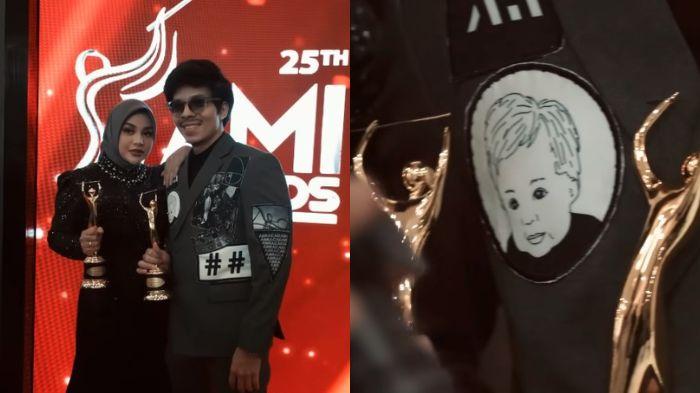 Atta Halilintar Menang AMI Awards 2022, Suami Aurel Hermansyah Pakai Baju Spesial Berfoto Ameena