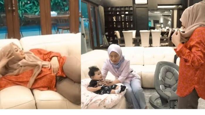 Aurel Hermansyah Heboh Menghibur Ameena Sampai Capek, Pengasuh Ameena Sampai Heran: Jadi Reog Sih!