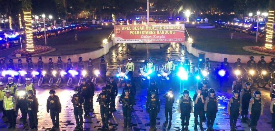 Apel Blue Light Patrol, Cara Polrestabes Bandung Jaga Keamanan Kota Bandung Libatkan Personel Ini
