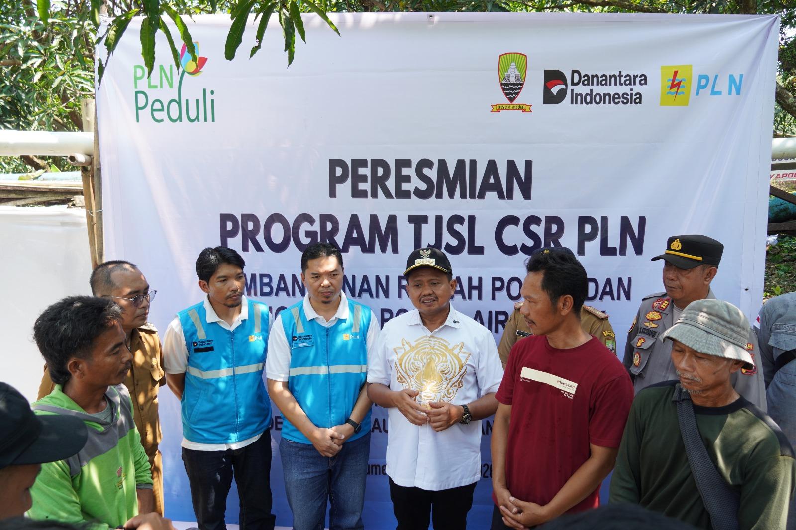 Petani di Tomo Semringah Dapat  Pompa Air Tenaga Listrik dari PLN UP3 Sumedang