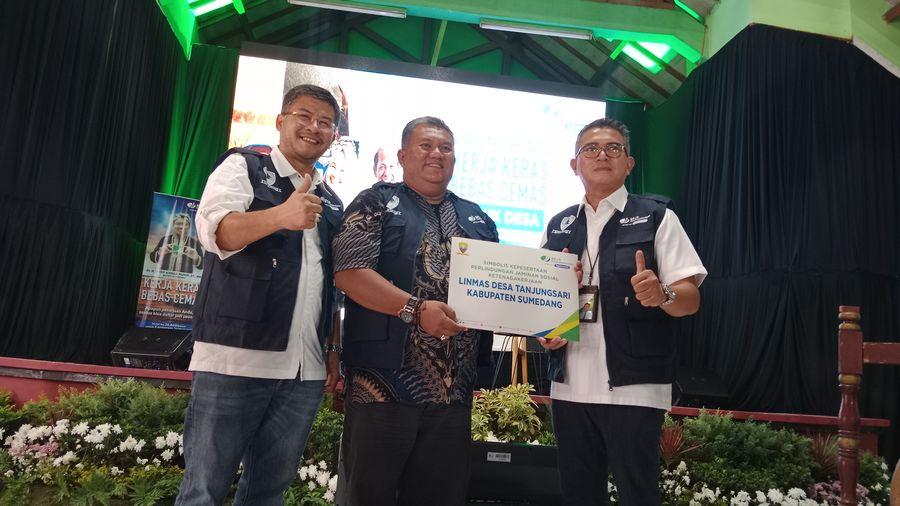 BPJS Ketenagakerjaan Kampanye Program Kerja Keras Bebas Cemas kepada Petani di Sumedang