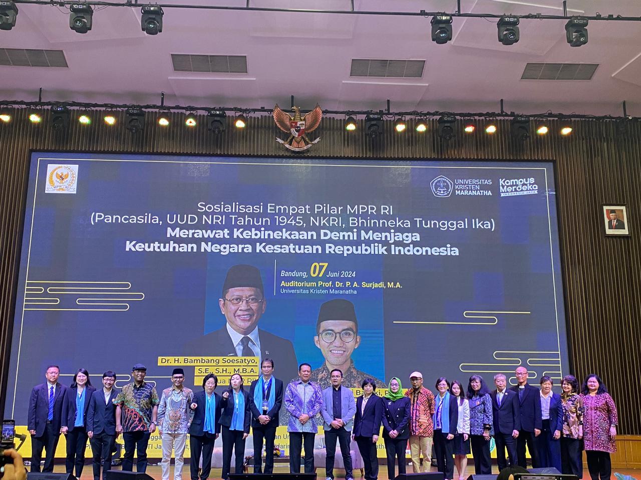 MPR RI Gandeng Universitas Kristen Maranatha Sosialisasikan Empat Pilar Kebangsaan