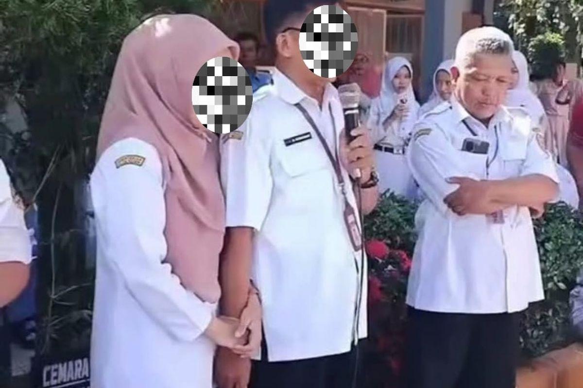 Viral, Guru Bergandengan Tangan saat Hadapi Demo Siswa soal SNBP 2025, Kepsek Buka Suara