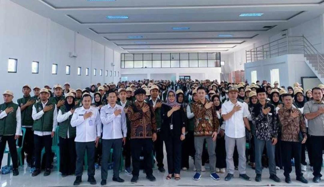 KPU Kabupaten Cianjur Lantik 6.755 Orang Petugas Pantarlih, Digelar Serentak diseluruh Desa