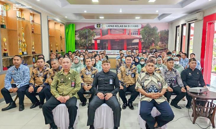 Kadivpas Kemenkumham Jabar Kusnali Sambangi Lapas Kelas IIA Subang dan Bapas Kelas II Subang