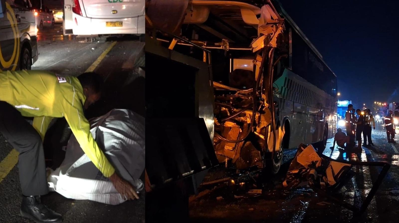 Daftar Identitas Korban Kecelakaan Bus MGI dan Truk di Tol Cipularang: Kernet Tewas, Sopir Terjepit