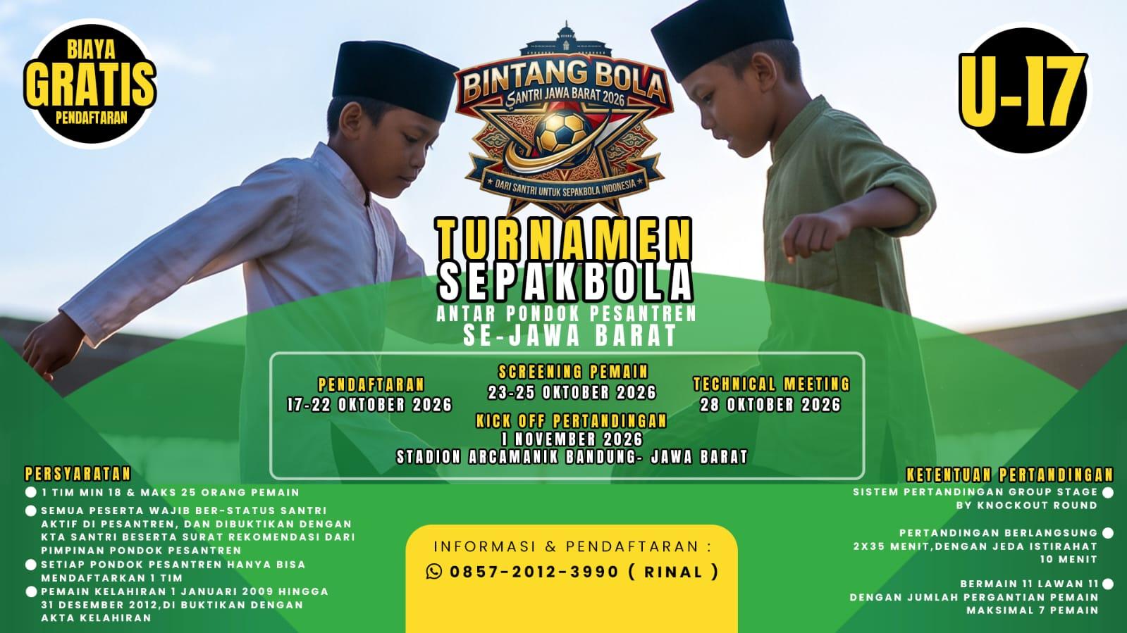 Peringatan Hari Santri 2026, Pesantren se-Jawa Barat Siap Berkompetisi di Bintang Bola Santri Jabar
