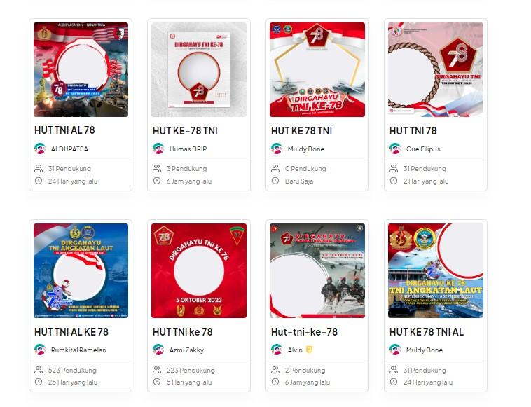 40 Link Twibbon HUT ke-78 TNI Tahun 2023 Desain Keren & Gratis, Bagikan di Instagram hingga Facebook