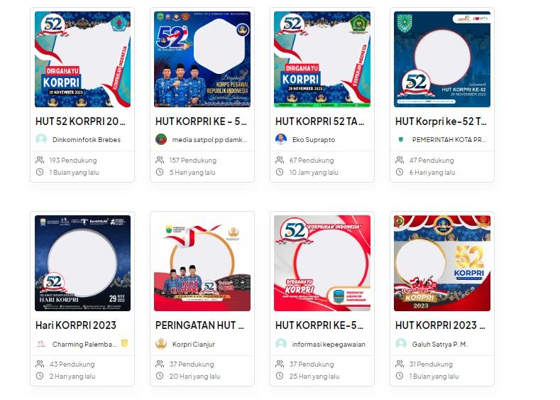 40 LINK Twibbon HUT KORPRI 2023 Gratis dan Menarik untuk Ucapan di Medsos, Lengkap Cara Menggunakan