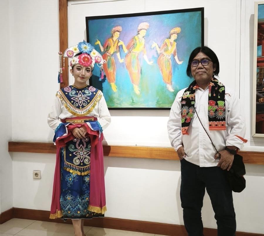Lukisan Komposisi Penari Yapong Karya Supriatna Soroti Perjalanan Budaya Ibu Kota - Tribunjabar.id