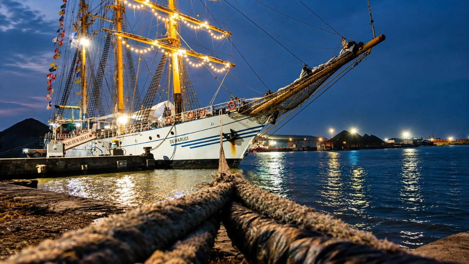 KRI Dewaruci Sandar di Cirebon, TNI AL Beri Kesempatan Warga Lihat Kapal Legendaris dari Dekat