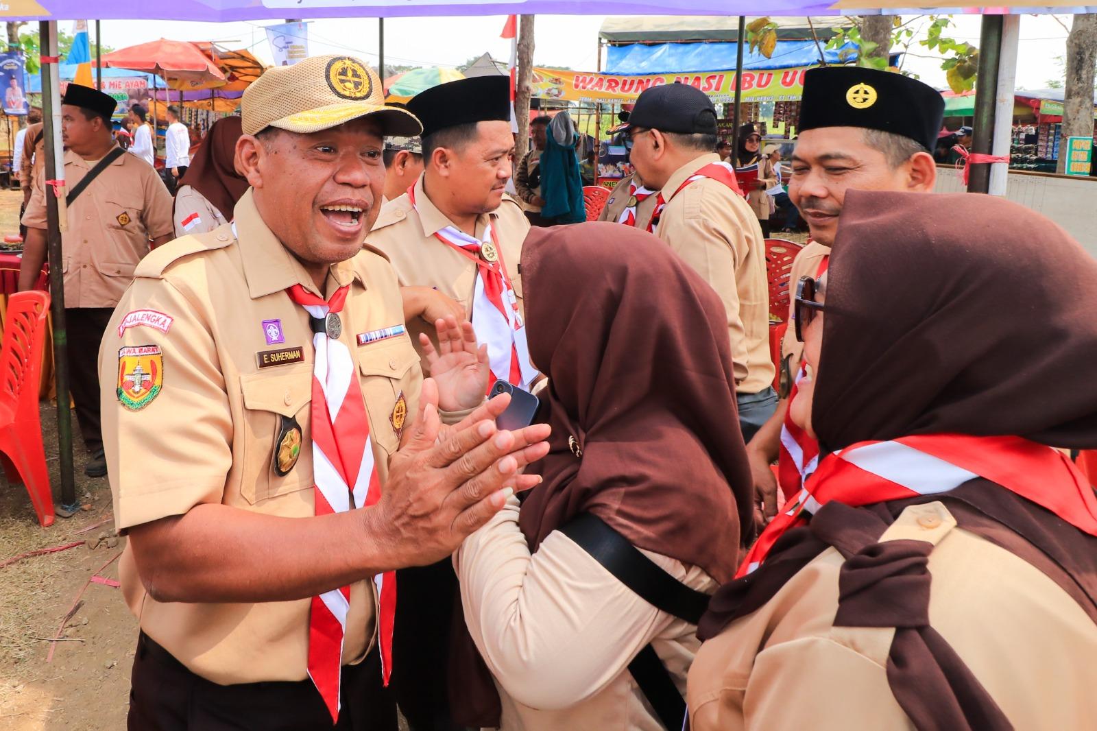 Peduli Perkembangan Generasi Muda, Eman Suherman Terus Pantau Jamran Majalengka