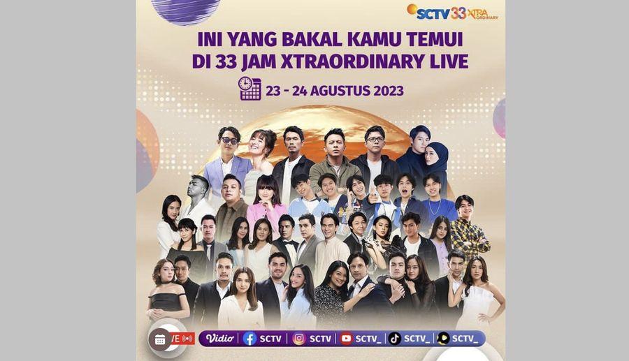 Agnez Mo Hingga Dewa 19 Meriahkan Malam Puncak 33 XtraOrdinary, Makin Seru dengan Host Raffi Ahmad