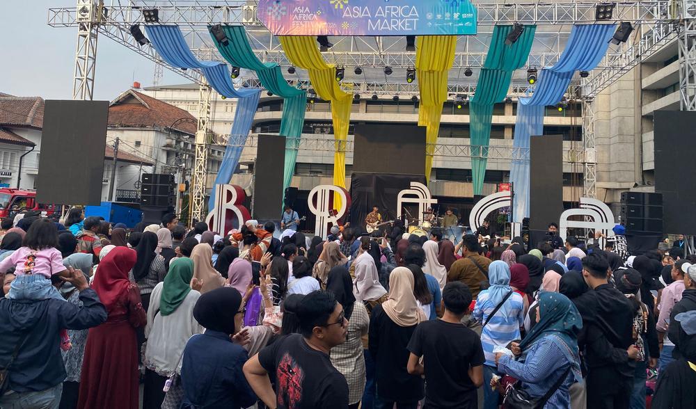 Wisata Belanja dan Kuliner di Asia Africa Corner Bandung Sukses Pikat Ribuan Pengunjung - Tribunjabar.id