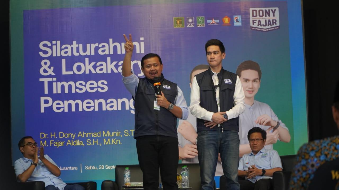 Awal Masa Kampanye, Tim dan Relawan Dony-Fajar di Pilkada Sumedang Berkumpul Samakan Persepsi