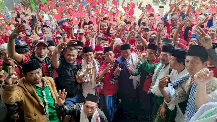 Panglima Santri Pak Uu Pimpin Apel Siaga Pemenangan Ganjar-Mahfud di Indramayu, Siap Berjuang