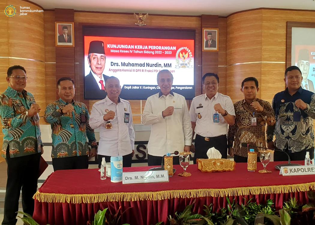 Kanwil Kemenkumham Jabar Hadiri Kunjungan Kerja Perorangan Masa Reses IV Anggota Komisi III DPR RI